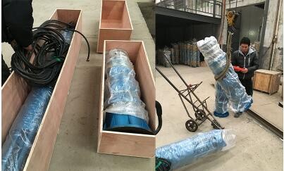 上海市客户所定购潜水泵产品按合同发货