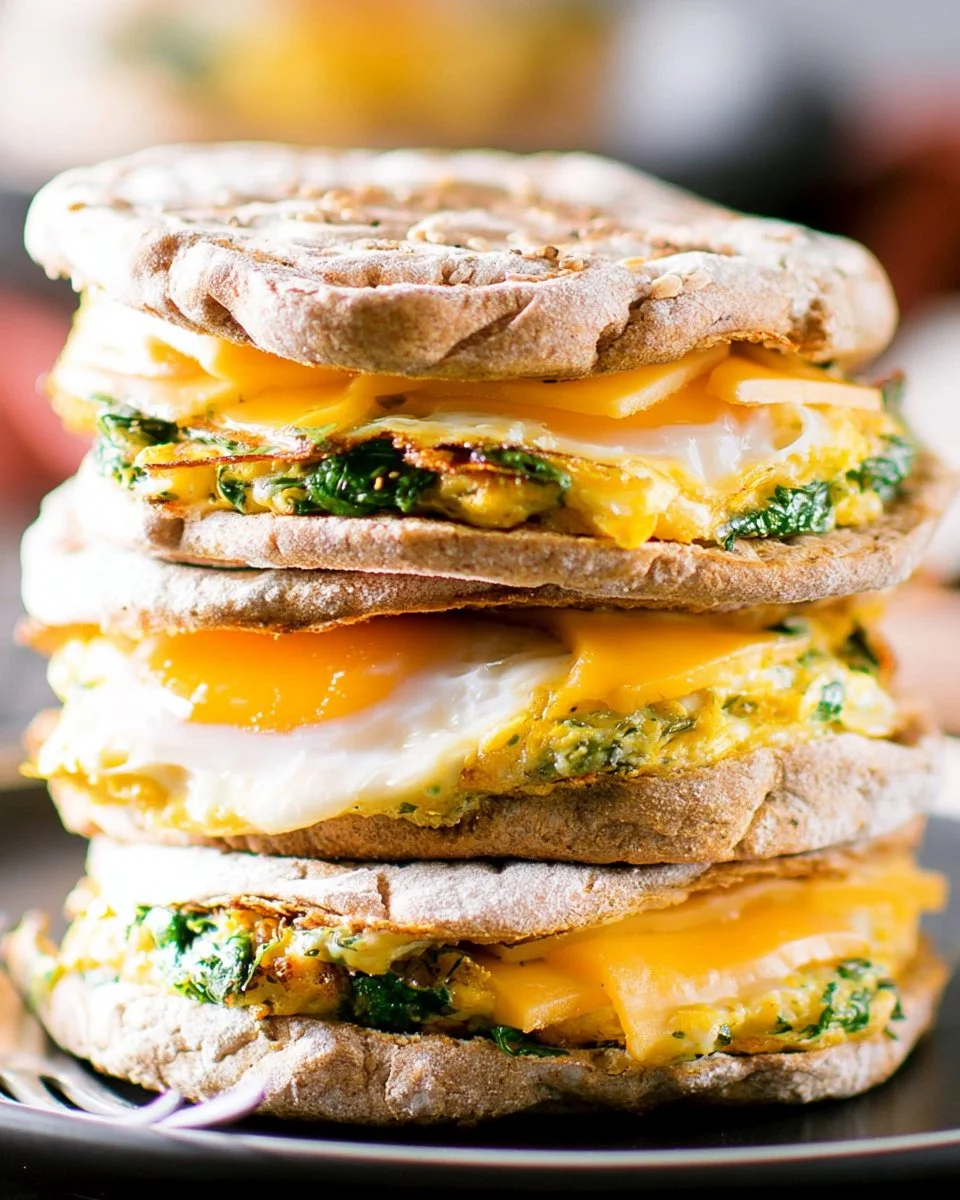 Healthy breakfast sandwich with fresh vegetables and whole grain bread